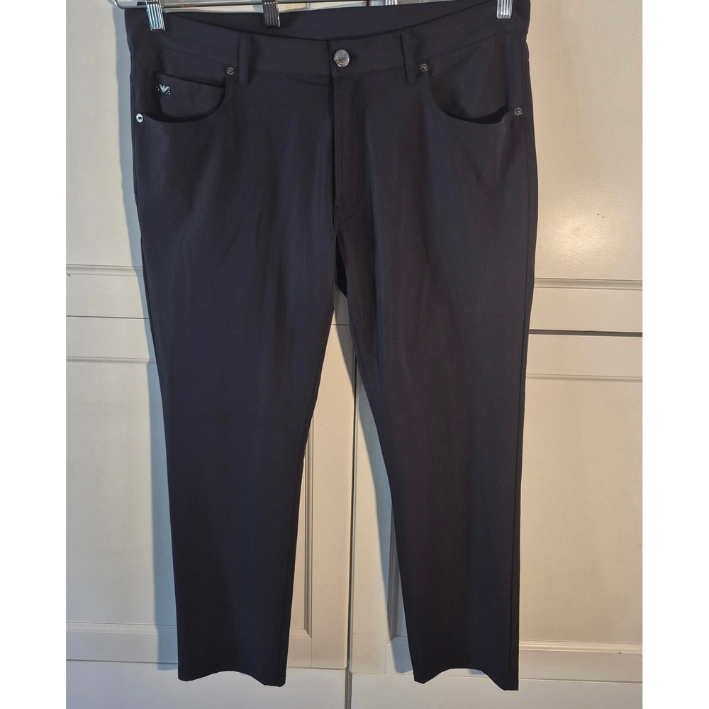 Emporio Armani Mens Navy Blue Five Pocket‎ Trousers Pants Size 38 Straight Leg